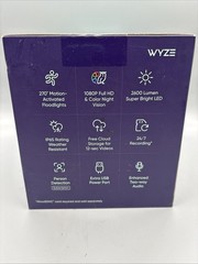 Wyze WZEC3FL Outdoor Floodlight Security Camera 2600 Lumen White*FREE SHIPPING*