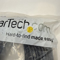 StarTech.com 100ft Black Slim CAT6 Ethernet Cable, Slim Snagless RJ45