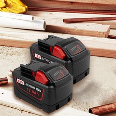 2P For Milwaukee for M18 Lithium Ion 12.0Ah Extended Capacity Battery 48-11-1860