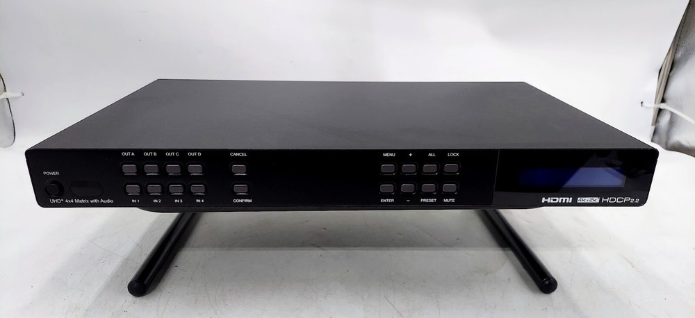 A-NeuVideo CPLUS-V4H4 4×4 Matrix With Audio Routing Switcher