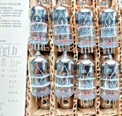 US Stock! 10x 6N3P-E 6N3 (6Н3П-Е) (6CC42 6385 ECC42) tubes 1970s valves NEW OTK