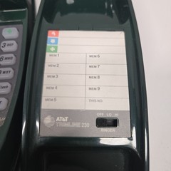 Vintage AT&T Trimline 230 Push Button Phone Telephone Retro Dark Green Works