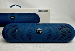 Jambar Wireless Speaker Bluetooth, Blue, 30ft Wireless Area, 2 Hours, Small
