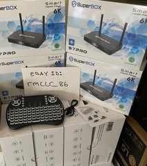 New 2026 SuperBOX S7 Pro & QWERTY Keyboard – 6K UHD Android Streaming Hub – 18+