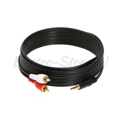 6ft Audio 3.5mm Male Jack to 2RCA Male Cable 1/8″ 2 RCA Stereo Aux Y Splitter