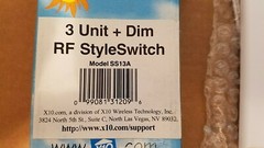 X-10 SS13A 3-Unit +Dimmable RF Remote StyleSwitch SmartHome Home Automation