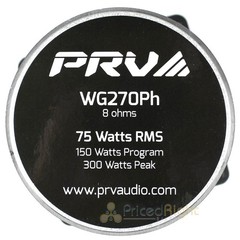 PRV 4×4″ Phenolic Compression Driver Horn Combo 2″ VC 150W Max WG270PH High Spl