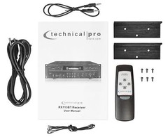 Technical Pro RX113BT 1500w Bluetooth Home Receiver Amplifier Amp w/ 10 Band EQ