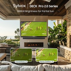 Sylvox Google TV 43” 1000 Nits Smart 4K HDR10 Google Assistant Dolby Atmos IP55