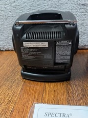 Spectra 5″ Black & White TV with AM/FM Radio Model 52-BWR Black