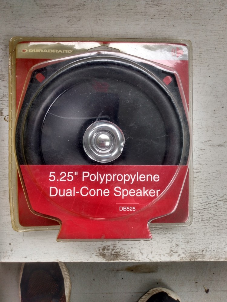 1 Durabrand 5.25” Polypropylene Dual-Cone Speaker DB525 – 15-40 Watt Max