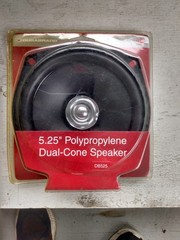 1 Durabrand 5.25” Polypropylene Dual-Cone Speaker DB525 – 15-40 Watt Max