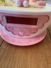 Hello Kitty Sanrio RCA Alarm Clock Radio Pink Teacup AM/FM Decor Digital WORKS