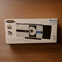 Jensen Bluetooth Wall-Mountable Music System CD Player FM Radio JBS-225 Open Box
