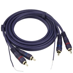 RCA Cable With Ground Wire, 6ft Turntable Gold Plated 2RCA Male to 2RCA