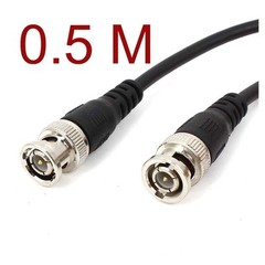 0.5m 1.5ft CCTV Video Camera DVR Male to Male BNC Connector Coaxial Cable