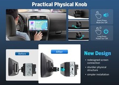 UX7SK Plus 2 DIN 10.1″ QLED 6+64GB Android 14 Car Stereo System CarPlay GPS DSP