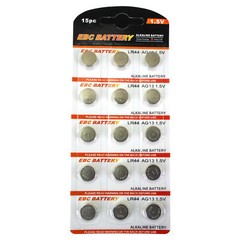 15 Pack LR44 AG13 Alkaline ­Batteries Fit Watches Clocks Remotes Games Toys 10