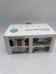 SEHMUA 2K Solar Security Cameras Wireless 2 Pack 360° View Pan RBX-S73 – White