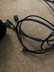 FOR PARTS/SORT OF WORKS, HTC Vive VR Headset with Link Box