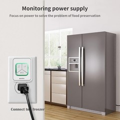 Upgraded 108 Db Power Outage Alarm with Tri-Color LED for Freezer & CPAP Safety