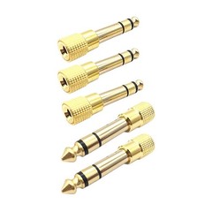 3.5 mm Female to 6.35 mm Male TRS Audio Headphone Plug Connector Adapter