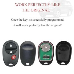 Key Fob Remote Replacement Fits for Toyota Tundra Tacoma Sienna Sequoia