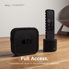 Apple TV Remote Case – elago® R3 Protective Case for 4K / 4th Generation [Black]