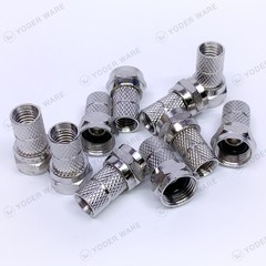 NEW 10 pack F-Type Male Twist On Connectors for RG59 Coaxial Coax Antenna Cable