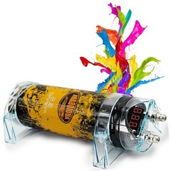 PRO 3.5 Farad Capacitor Car Audio 3500 Watts Power 12V Display + 4 Gauge amp KIT
