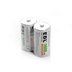 Lot EBL C D Size Cell Rechargeable Batteries AA AAA Battery / 1.2V C D Charger