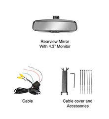 Master Tailgaters OEM Rear View Mirror with 4.3″ Auto Adjusting Brightness LCD