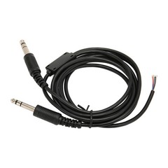 Aviation Headphone Cable Flexible 6.6ft Replacement Cable For David Clark AVCOMM