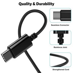 HIFI Bass Stereo Wired Earbuds Headset In-Ear Earphone Headphone MIC USB-C