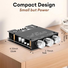 High Quality ZK-1002T Bluetooth 5.0 Amplifier Board 200W Hifi Audio AMP Board