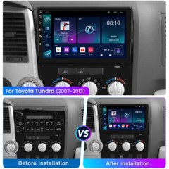 Android 15 Carplay Car Stereo Radio GPS NAVI 4+64GB For Toyota Tundra 2007-2013