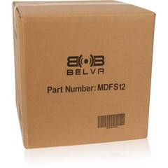 MDFS12 | Single 12″ Sealed 3/4″ MDF Black Carpeted Enclosure (1.0 cubic ft)