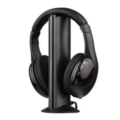 5 in 1 Wireless TV Headphone with RF Transmitter Hi-Fi Over-Ear Headset G7L5