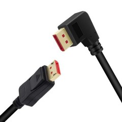 8K@60Hz 90 Degree DisplayPort 1.4 Cable Male to Male 6FT Right Angle DP Cable