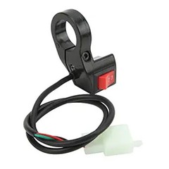 Control Switch, 22mm Diameter Black Push Button ON-None-ON Function for Road and