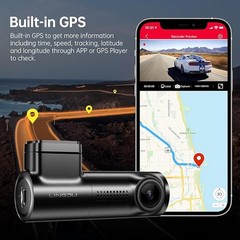 LINGDU 4K Smart Dash Cam for Car WiFi 6 GPS Camera Night Vision G-Sensor D500