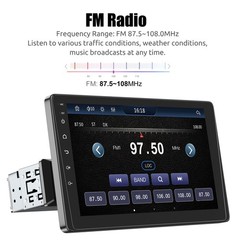 9 Inch Single 1 DIN Car Stereo Head Unit Apple Carplay Android Auto HD Radio SWC