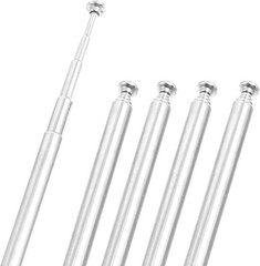Uxcell 5 Sections Telescopic Antenna, 12 Inches 310mm Long for AM FM Radio TV, 5