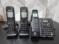 Panasonic KX-TG6641 Cordless Phone System Answering Machine 2 Handsets DECT 6.0+