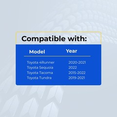 Replacement Smart Key Fob for Toyota Tacoma 2022 FCC HYQ14FBB Part Number