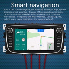 7in 2 Din Touch Screen Android 9.0 Car Radio GPS MP5 Player For Ford Focus SMax
