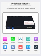 Roadtop Wireless CarPlay Retrofit Kit For Benz W205 C-Class GLC NTG5.0 Module
