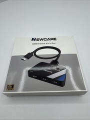 NEWCARE 4K 60Hz HDMI Switch Splitter 3 In 1 Out HDMI 2.0 PS5 Xbox Fire TV