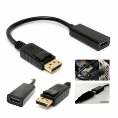 DP Displayport Male to HDMI Female Cable Converter Adapter for PC Laptop Desktop
