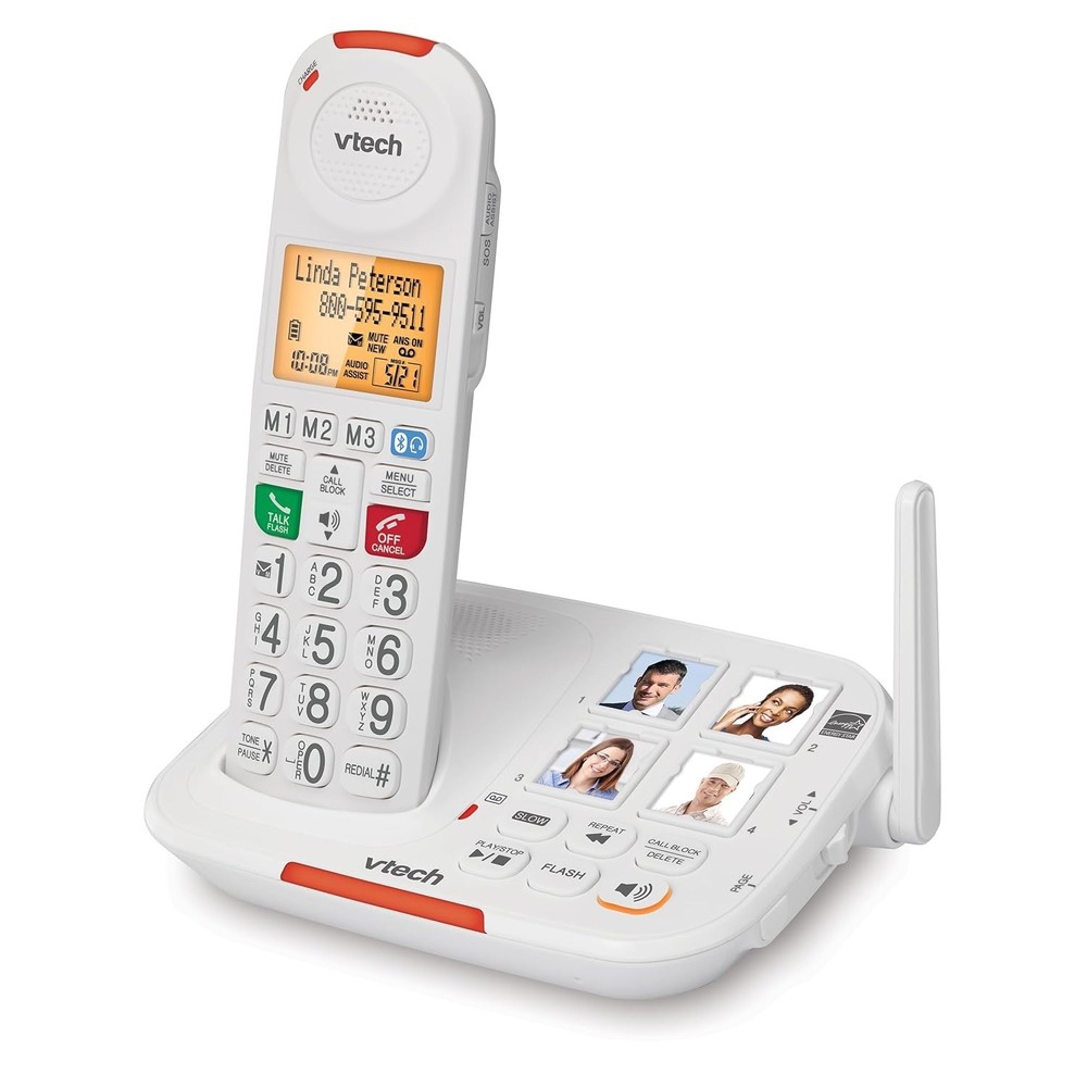 VTech Amplified Cordless Senior Phone Answering Machine Call Blocking 90dB Big